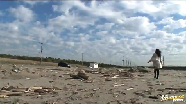 Azusa Nagasawa's Steamy Late Night Beach Sex Adventure Unleashed