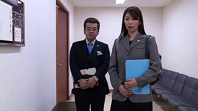 Seductive Lawyer Fingers Pussy During Court Hearing For Pleasure