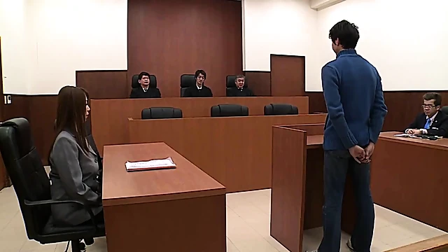 Seductive Lawyer Fingers Pussy During Court Hearing For Pleasure