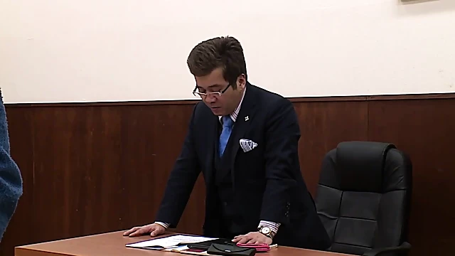 Seductive Lawyer Fingers Pussy During Court Hearing For Pleasure