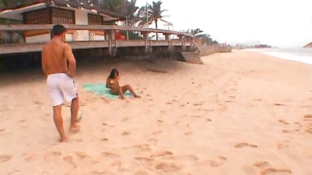 Sizzling Latina Beach Babe Seduces Stranger into Hot Home Fornication