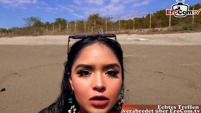 Sizzling Skinny Latina Teen Enjoys Steamy Public Sex Encounter