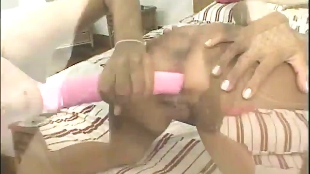 Passionate Latina Lesbians Share Long Dildo Together in Exciting Sex Scene