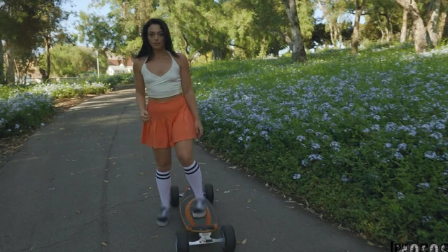 Sophia Burns Moans Fingering Pussy Before Getting Hard Fucked Deeply