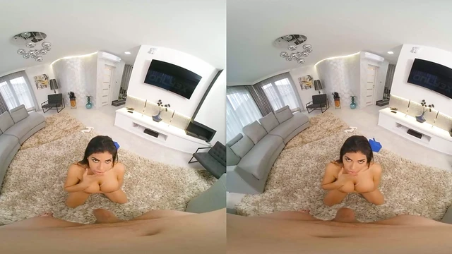 Sexy Sheila Ortega Shows Off Big Tits While Riding Hard in VR Fantasy