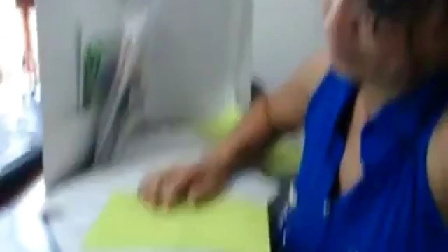 Seductive Office Girl Toys Her Pussy Until Wet With Desire