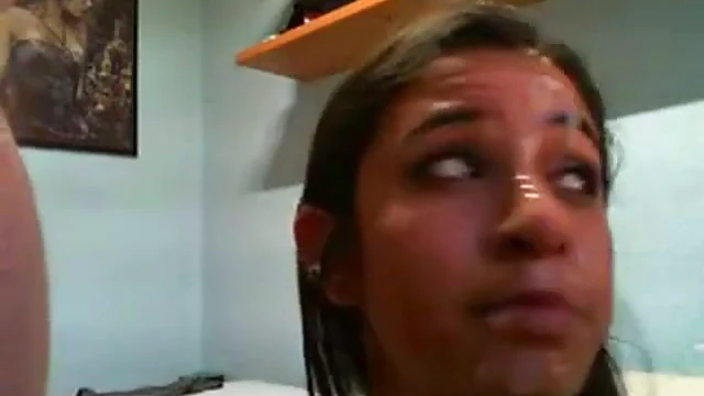 Sultry Dark-Haired Chick With Plump Boobs Gives Her Hairy Partner A Deep Blowjob