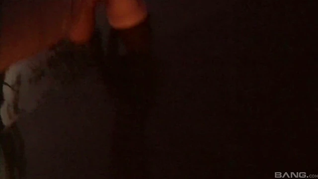 Sizzling Brunette Posing Naked on Floor Tempts Him Wildly