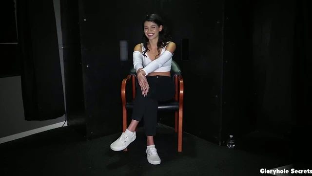 Harley Haze's Backstage Gloryhole Adventure with Fans