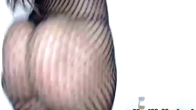 Sizzling Latina Teases in Fishnets Before Tempting Playtime Action Begins