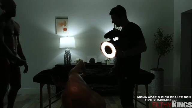 Curvy Beauty Mona Azar Enjoys Naughty Fun Sucking Juicy Black Cock