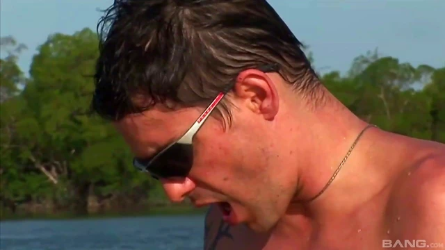 Sizzling Blonde Teen Barbie Takes Two Cocks Simultaneously at Beachside Fun