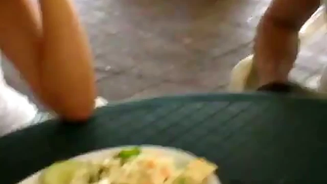 Sizzling Brunette Teases With Tiny Titties & Fiery Booty in Tight Thong