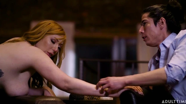 Lauren Phillips' Busty Redhead Pussy Rides Hard Cock Depths Skillfully