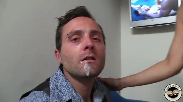 AJ Applegate Gives Gloryhole Blowjob to Big Black Cock Expertly