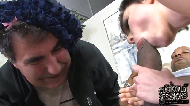 Black Men Take Turns Enjoying Her Pussy and Mouth Thoroughly