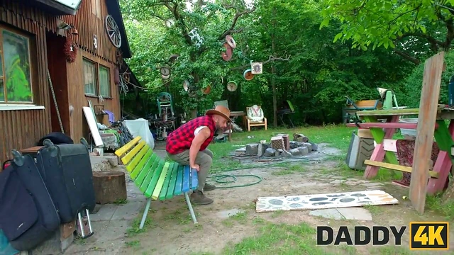 Stunning Andrea Rides Him Hard Outdoors in Cowgirl Position For Pleasure