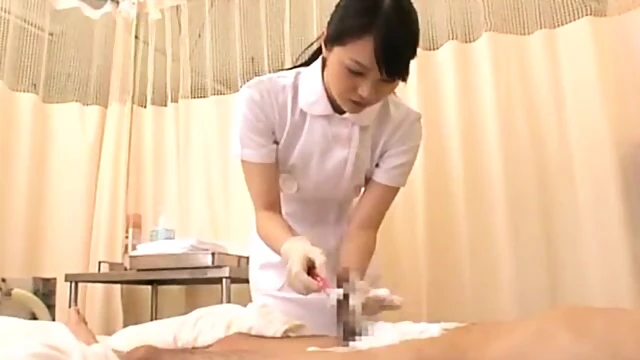 Seductive Asian Nurse Gives Patient A Steamy Handjob Experience