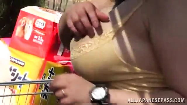 Hot Japanese Milf Shows Off Big Tits While Giving Amazing Titjob