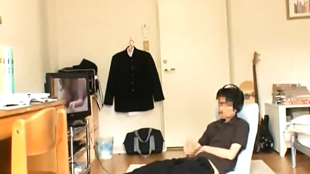 Seductive Japanese Babe In Glasses Sucks & Rides A Massive Hard Dick