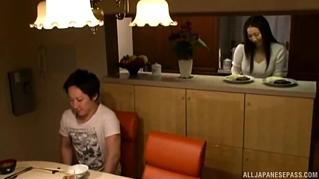 Skilled Japanese Chick Delivers Arousing Tit Job To Her Partner