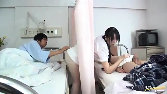 Sexy Nurse Hikaru Ayami Tempts Patient With Seductive Blowjob Action