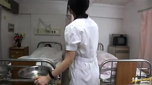 Sexy Nurse Hikaru Ayami Tempts Patient With Seductive Blowjob Action