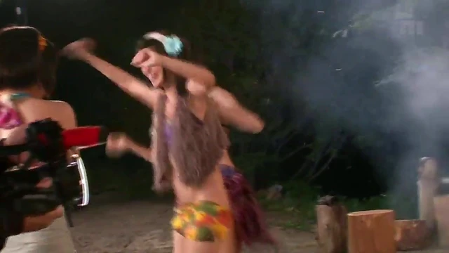 Japanese Teens at Camp Learn Expert Cocksucking Techniques Fast