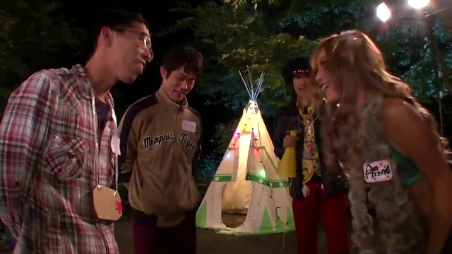 Japanese Teens at Camp Learn Expert Cocksucking Techniques Fast