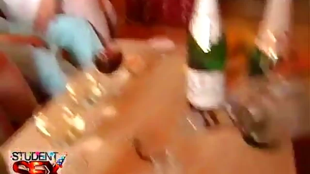 Hot Russian Brunette Gets Fucked Hard By Two Lucky Cocks