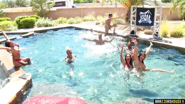 Pool Party Turns Wet Wild Orgasmic Adventure Under The Sunlight