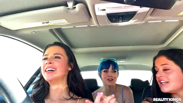 HD POV Video: Jewelz Blu & Kylie Rocket Share in Hot Group Action