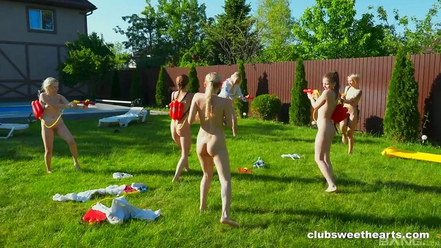 Naughty LanaRose & Linashisuta Enjoy Rough Outdoor Group Bang