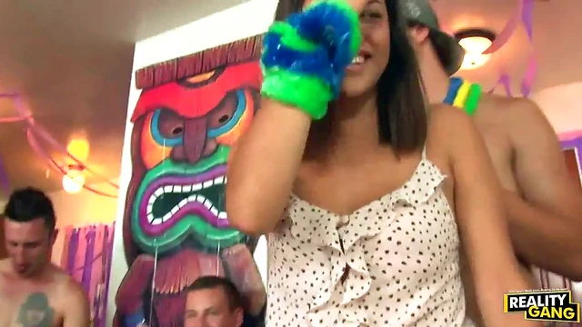 Sexy College Girls Enjoy Rough Party Sex in Dorm Room Together