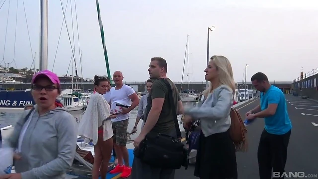 Cock-Hungry Beauties Mia Melone & Angel Piaff Enjoy Wild Group Sex On The Boat