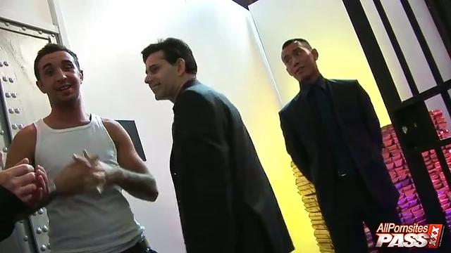 Romana Ryder Leads a Steamy Interracial Group Sex Scene Behind Bars