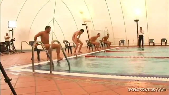 Smoking-Hot Babe Shows Off In An Unforgettable Poolside Orgy Adventure