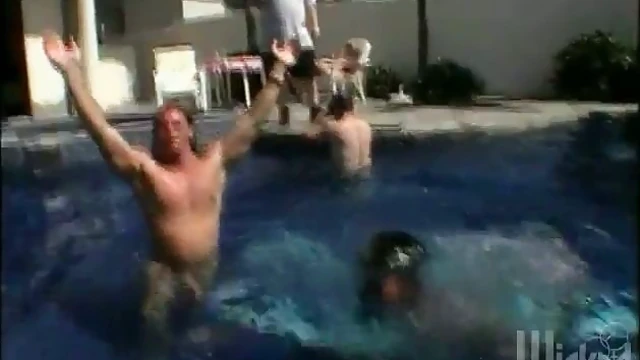 Hot Steel Girls Krystal & Sydnee Serve Up Seductive Poolside Rim Jobs and More!