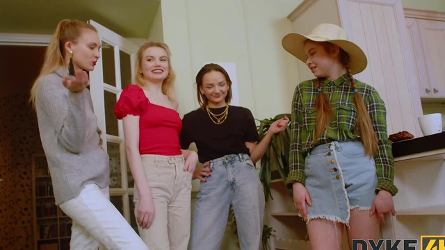 Olivia Trunks Strap-On Adventure with Horny Babes Getting Wet