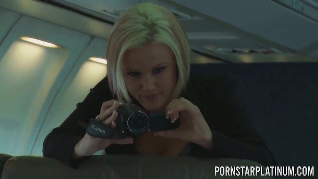 Angelica Heart’s Hot Airplane Threesome Ignites Passions Sky-High