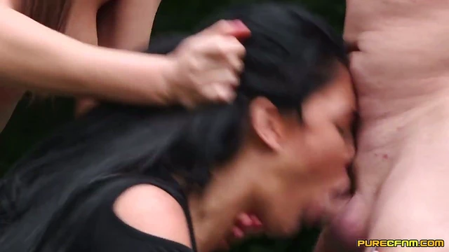 Outdoor Pornstar Orgies: Cock-Hungry Stars Blow Lucky Guys Wildly Outdoors