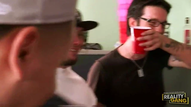 Four Seductive Babes Share Two Hard Cocks Post Party Fun Times