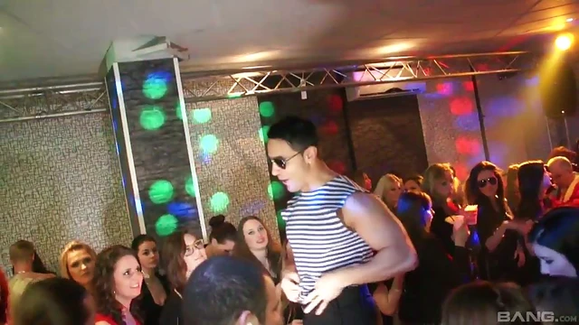 Hot Naughty Chicks Get Fucked Hardcore Doggy Style at Steamy Club Bash