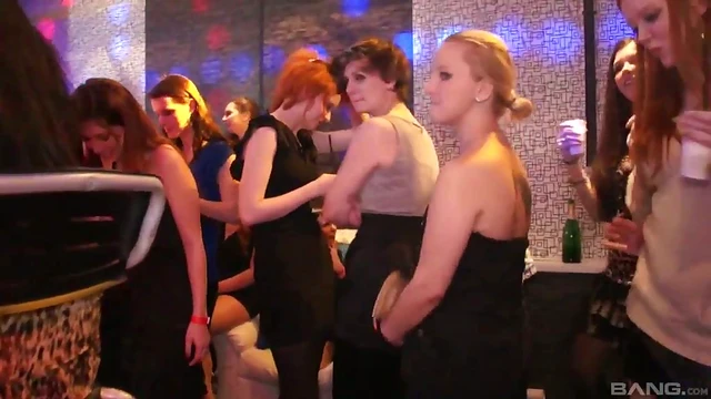 Hot Naughty Chicks Get Fucked Hardcore Doggy Style at Steamy Club Bash