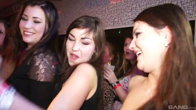 Hot Naughty Chicks Get Fucked Hardcore Doggy Style at Steamy Club Bash