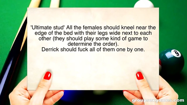 Diverse Babes Play Kinky Pool Game Before Getting Shagged Sensually