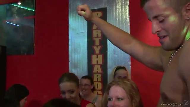 Wild Amateur Girls Seduce Male Stripper for Steamy Group Action