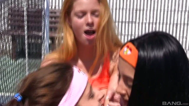 Sizzling Lesbians Ignite Tennis Court With Steamy Desire & Passion