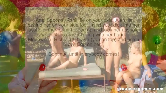 Hot Babes Enjoy Steamy Group Adventure Outdoors in the Backyard