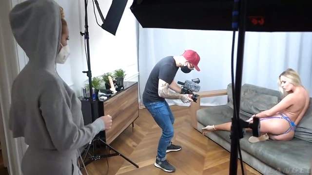 Sexy Lingerie Fit Models Enjoy Large Lesbian Orgies With Alexis Crystal